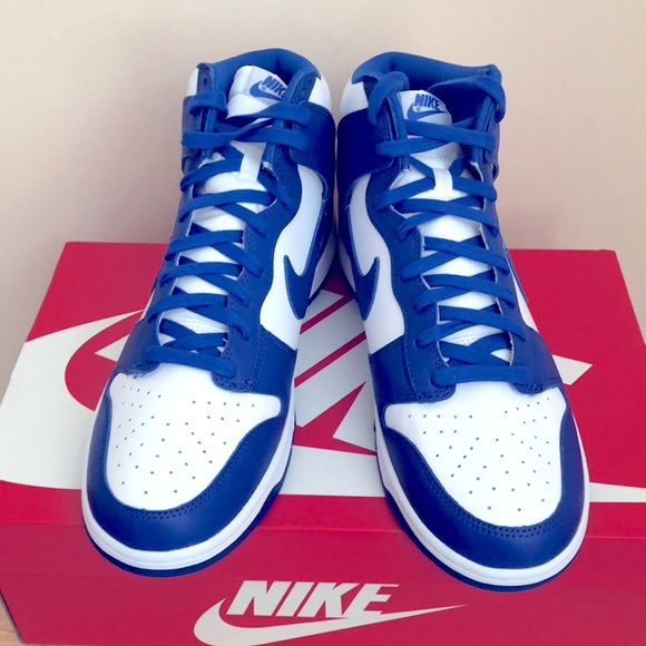 NIKE DUNK HI RETRO ‘KENTUCKY’ SNEAKERS - Picture 4 of 10